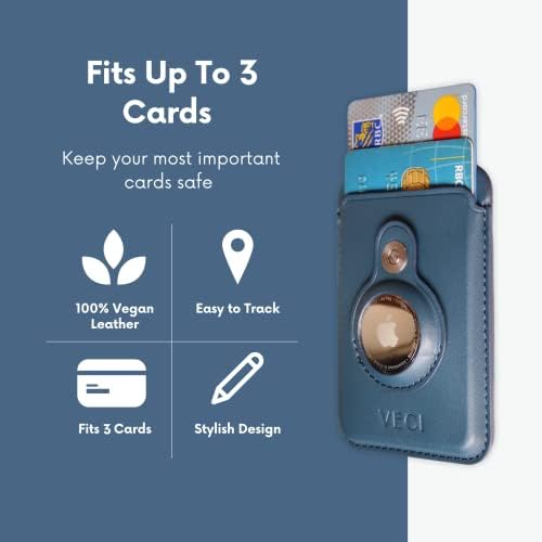Чантата е съвместима с VECI MagSafe, с джоб за AirTag - Чанта / калъф за карта, който е съвместим с устройства MagSafe -