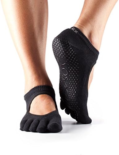 Дамски нескользящие чорапи Bella Full Toe Grip от toesox за практикуване на Йога, Пилатес, мряна, Балет