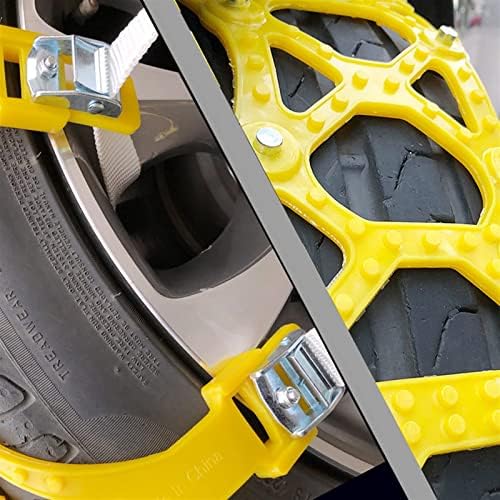 Бандажные вериги за сняг Кола без хлъзгане вериги за гуми за сняг Автомобилни Вериги за сняг за автомобили/джипове/камиони (Размер: 12 броя)