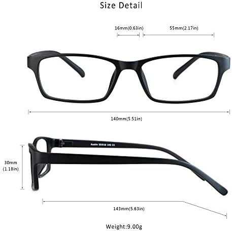 Блокиране на Синя Светлина Очила LifeArt, Защита От Пренапрежение на Очите, Компютърни Очила за четене, Игрови Точки, Телевизионни Очила за Жени и Мъже