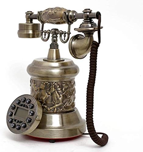 Телефон Антикварен Стационарен Телефон от Висок клас Луксозен Дом Ретро Кабелна Стационарен Телефон за Декорация на Дома