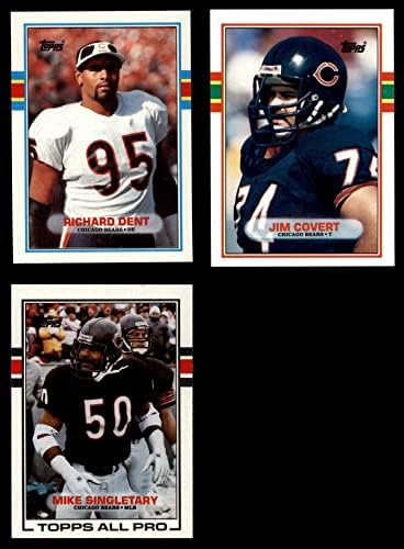 1989 Topps Chicago Bears Почти пълен набор от команди Chicago Bears (Комплект) NM / MT Мечета