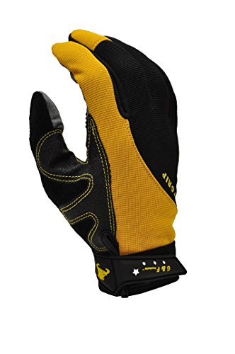 Ръкавици GF 1089L-12 Hyper Grip Нескользящие Работни ръкавици, висока производителност, по-Големи, Жълти (опаковка от 12 броя)