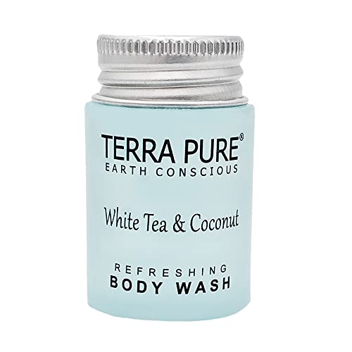 Препарат за измиване на тялото Terra Pure White Tea & Coconut, Пътни Хотелски принадлежности, 1 унция. (Случай от 300)