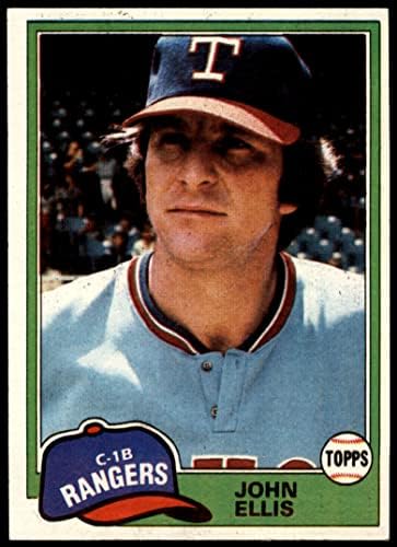 1981 Topps 339 Джон Елис Ню Йорк Рейнджърс (бейзболна картичка) EX/MOUNT Рейнджърс