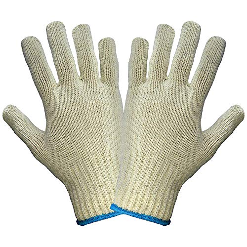 Global Ръкавица S60 Ръкавица от нитяной тел средното тегло на Работа, Голяма, Естествена (в опаковка от 300 броя)