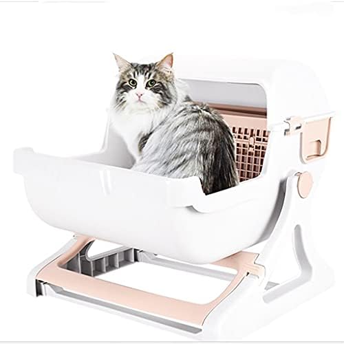 SLATIOM Полуавтоматични котешката тоалетна За Котки Бързо Почистване на Луксозен Тава За Тоалетна За Котки Умен Тава За Тоалетна