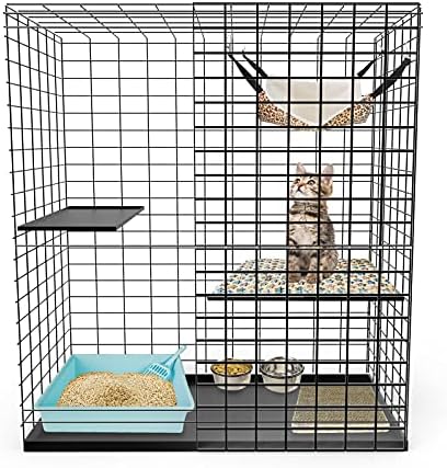 Стартов комплект SIVEIS Cat Kitten за клетки за котки в затворени помещения, Нов котешката тоалетна за котки, Кутия за котешки
