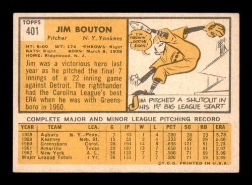401 Джим Пъпка - Бейзболни картички Topps 1963 г. (Звезда) оценката на БИВШИ Бейсболистов, Реколта Картички С Автограф