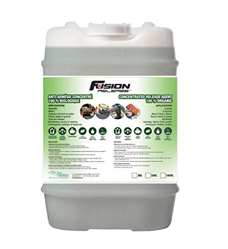 Средство за разреждане на асфалт и бетон Fusion Release - Предпазва от залепване, комкование и замръзване материал - Грес на базата на цвекло захар - 15-литрова кана (4 литра)