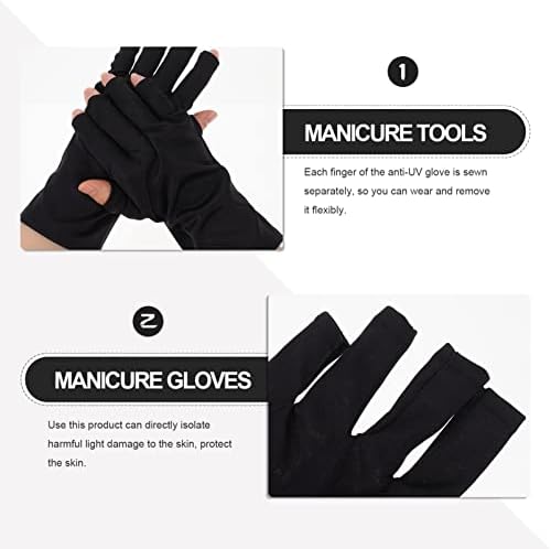DOITOOL 2 Двойки Художествени Ръкавици Лампа UV за нокти-Ръкавици, Ръкавици Без пръсти, Нокти Ръкавици, за да проверите за Дизайн на