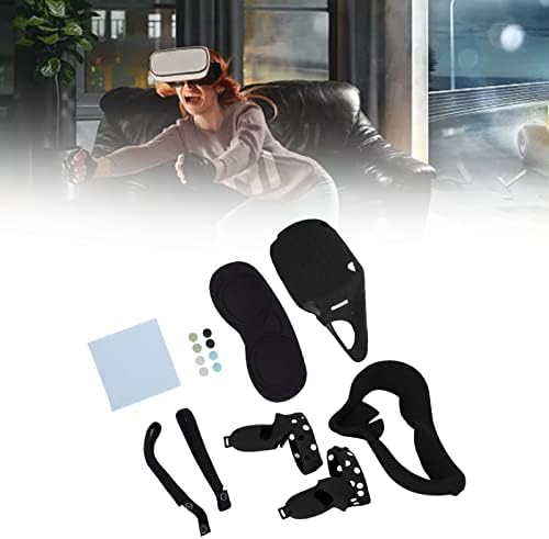 Защитен калъф за очила за виртуална реалност Wisoqu, сменяеми аксесоари за очила за виртуална реалност за дома (черен)