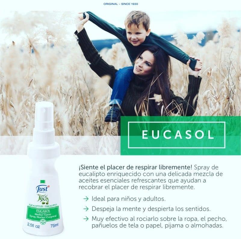 Спрей Eucasol, обогатен с етерично масло от евкалипт