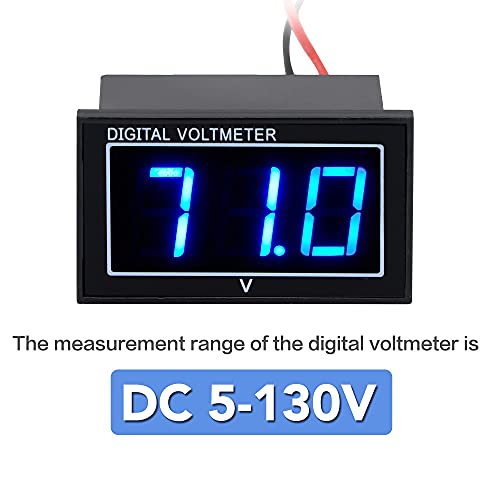 Водоустойчив монитор зареждане на батерията 12 24 36 48 60 72 В, led цифров Волтметър за колички за голф, м заряд на батерията, индикатор за напрежение DC5-130V се Прилага към ко