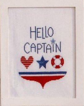 Комплекти за Бродерия на кръстат бод с логото на Hello Captain, Конци dmc, 14 карата, 79x100 Шевове 25x29 см, Комплект за Бродиране Счетным