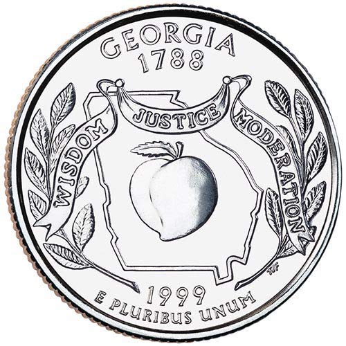 1999 D BU Избор тримесечие на щата Джорджия, Без да се позовават на Монетния двор на САЩ