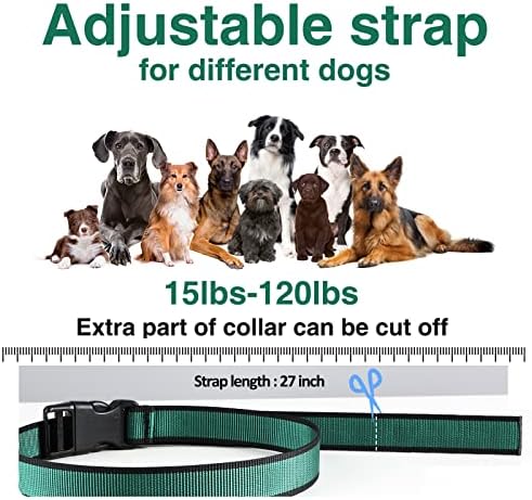Нашийник за дресура на кучета MASBRILL с дистанционно управление-2000 фута нашийник за кучета малки и средни по размер -Акумулаторна