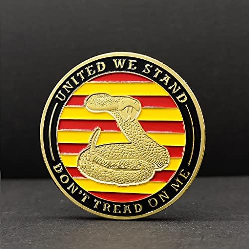 Нов Американски Часовници-Змия 1776 Медал Монета Флаг Гадсдена Медал Метална Играчка Икона