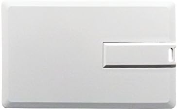 Бели USB-стик за кредитни карти БРОЯ 250 (8 GB)