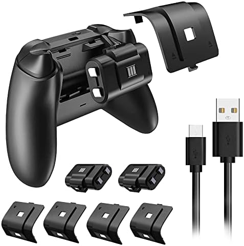 Акумулаторен блок контролер за Xbox One S / X / Elite, 2 Комплекта Презареждащи се батерии за контролера на Xbox X series/ S с кабел за