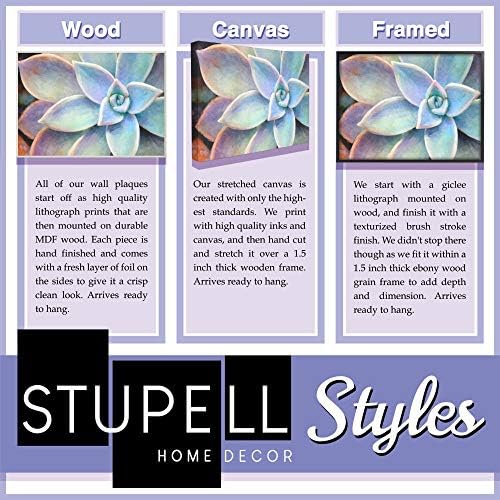 Stupell Home Décor Правила риболов Типография Опъната Платно на Стенно Изкуство, 24 x 1,5 x 24, С гордост Произведено в САЩ