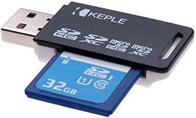 Памет SD Карта обем 32 GB с USB-адаптер за четене, съвместима с цифров фотоапарат Nikon COOLPIX S6900 S7000 S9900 S33 S31 S32 S01 S02 S6800, SLR L26 L810 L610 L820 L28, W100 стилен компактен дизайн, w300 B600 A100 A300 A90