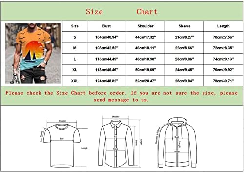 Xiloccer Мъже най-Добрата Риза С Принтом, Тениска с кръгло деколте, Риза за Мъже, Тениски със Къс Ръкав, Летни Блузи С Принтом