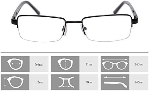 Очила за четене в Метална Рамка SHINU, Блокиране на Синя Светлина, Обектив 1.56-6334