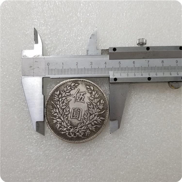 Старинни ръчно изработени изделия с Диаметър 45 мм и Три години на Китайската Република сребърно покритие Старата Сребърна Доларова монета #051