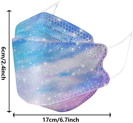 JMETRIE 50 БР., Детска Еднократна Маска За Лице, Външна Защита, Маски с Принтом на Небето, Калъф За Лице, Дишаща Удобна Маска