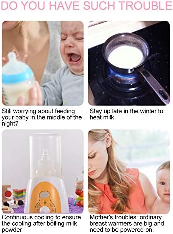 Zerodis USB Нагревател за бебешки Шишета, Преносим Нагревател Мляко с Постоянна Температура, топла вода чанта за бебешка Бутилка за Хранене, Нагревател за Малки Момчета