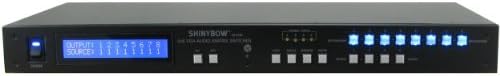 Shinybow 4x8 (4:8) VGA RGBHV с Аудиоматричным ключа + RS232, ИНФРАЧЕРВЕН порт-изход /на дистанционното управление, за монтиране на багажник, Програмируем, SB-4148LCM от ShinybowUSA