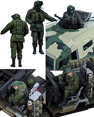 Gl-Начало на Военната тема 1/35 Съвременни съветски броя на броня единици (2 Човека, без бронирани превозни средства), Определени модели от смола в разглобено формата и