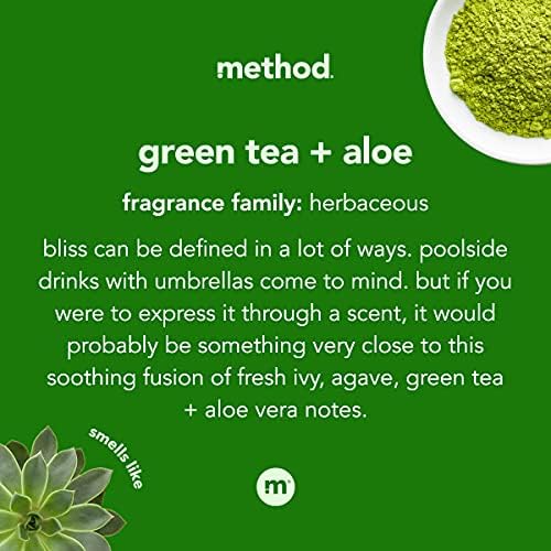 Гел за измиване на ръцете Method, Зелен чай + алое, 12 мл, 1 опаковка, Опаковката може да се различават