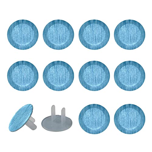 24 Опаковки на Защитени от деца Електрически Защитни Капачки За Защита от деца Капачки За контакти Art Blue Texture Pattern