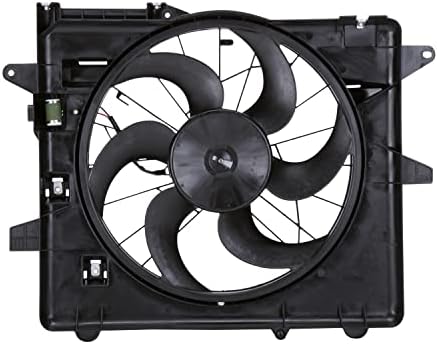 TYC 621070 Вентилатор за охлаждане в събирането, Съвместим с Ford Mustang 2005-2014 година на издаване , черен