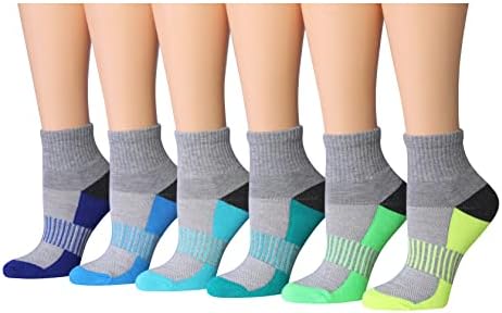 Дамски чорапи Tipi Toe от 12 чифта за джогинг и атлетика, Спортни чорапи до глезена /Четвърти чорап