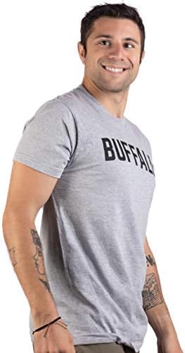 Buffalo | Класически Ретро-Градска Сива тениска New York Lake Erie Vintage NY За мъже и Жени