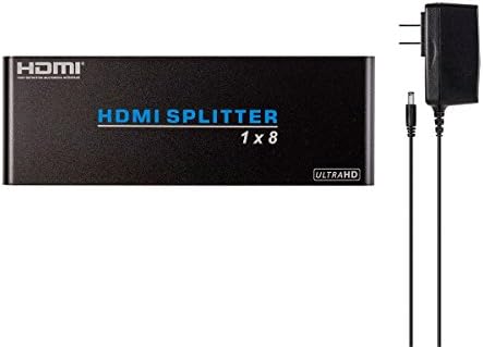 Сплитер Monoprice Blackbird 4K Pro 1x8 HDMI - HDR, 18 Gbit/s, 4K 60 Hz, YCbCr 4: 4: 4, с поддръжка на HDCP 2.2 и EDID (съвместим