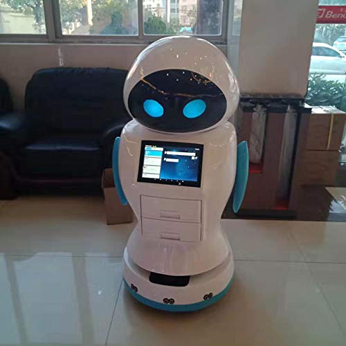 Интелигентен Робот за доставка и поздрави доставчици на хотелски услуги (Бял)