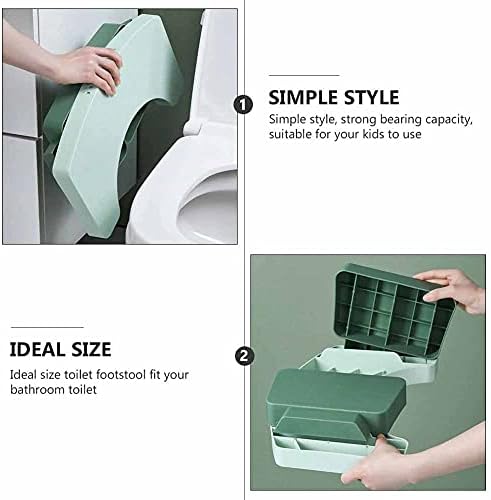 ZLXDP 1 бр. Творчески Стол за Тоалетна в Банята, Практичен, Лесен, Устойчив, Стол за тоалетна (Зелен)