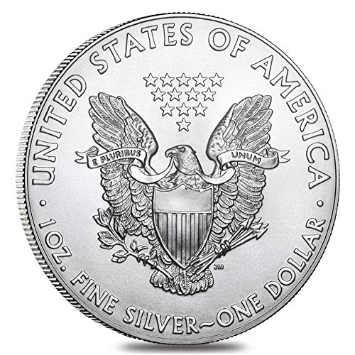 2020 - Американски Сребърен Орел . 999 проба Сребро с Нашия сертификат за автентичност Долар, не циркулиращата в Монетния двор на САЩ