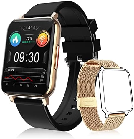 Фитнес часовник EBUYFIRE, Умни часовници за жени и мъже със Сензорен екран 1,69 инча, Съвместими с вашия телефон Android, с температура,