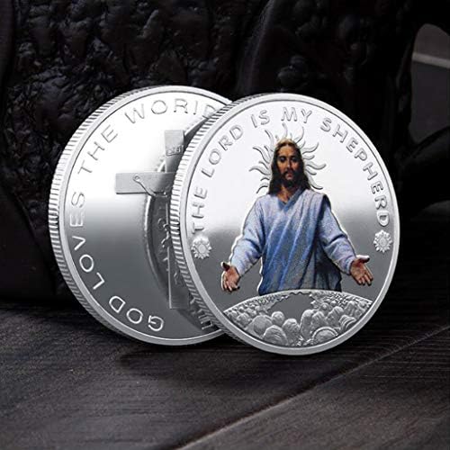 Fogun Jesus Christ Religion Златна Колекция Възпоменателни монети със Сребърно Покритие, Сувенир, Подарък за рожден ден (gold2)