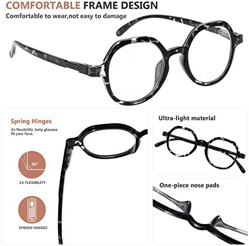 Eyekepper 4 Опаковки Очила ретро дизайн за Жените за Четене - Vintage слънчеви Очила За Четене с Малки Лещи за Четене