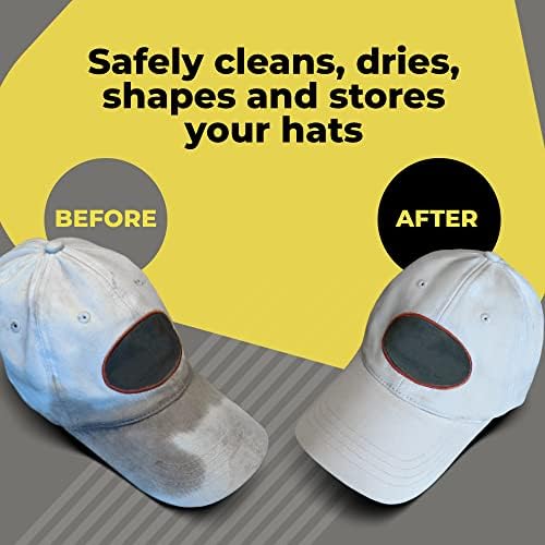 Ballcap Buddy - Оригинално и върху патентовано Средство за почистване на шапки, Препарат за миене на шапки на пералня или миялна машина, Рамка за измиване на шапки с плоск?
