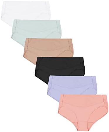 Комплект женските чорапогащи Hanes, Изглаждащ бельо от микрофибър, без да се показва, 6 опаковки (цветовете може да варират)