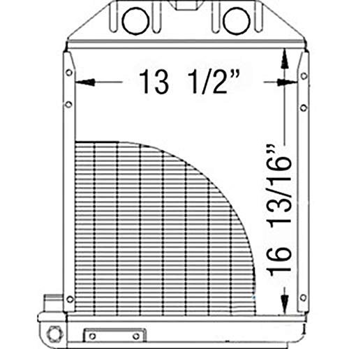 Радиаторът е подходящ за 1962-12 1964 г.) Super Dexta (4 81805483 959E8005