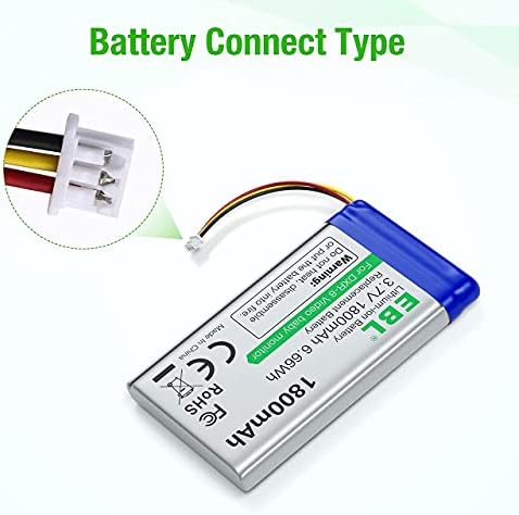 EBL Взаимозаменяеми батерия Sp 803048 за Бебефони и радионяни за детска оптика DXR-8, литиево-йонна Акумулаторна батерия с голям капацитет