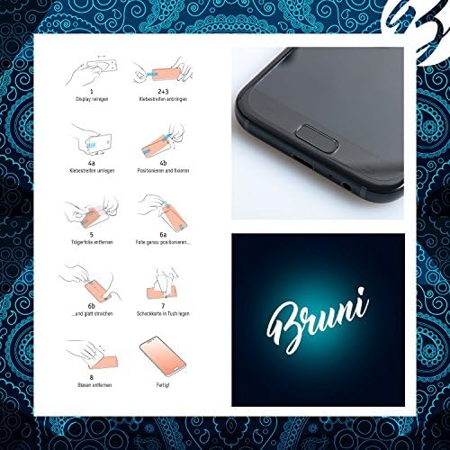 Защитно фолио Bruni, съвместима със защитно фолио Garmin nüvi 150, кристално чиста защитно фолио (2 пъти)